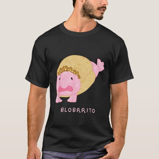Blobritto Blobfish Burrito Woordspeling - Grappige T-shirt (Voorkant)