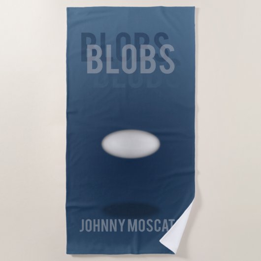 Blobs Boekomslag Strandhanddoek Strandlaken (Voorkant)
