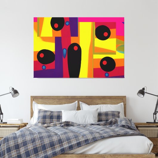 Blobula Ken Gage Abstract Surrealism Canvas Afdruk (Insitu (Slaapkamer))