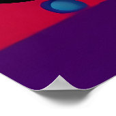 Blobula Ken Gage Abstract Surrealisme Poster (Hoek)