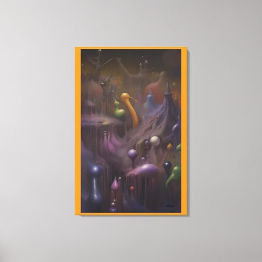 Blobulair rapport van Galactisch Centraal Canvas Afdruk (Voorkant)