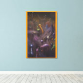 Blobular Report from Galactic Central Canvas Afdruk (Insitu (Houten vloer))