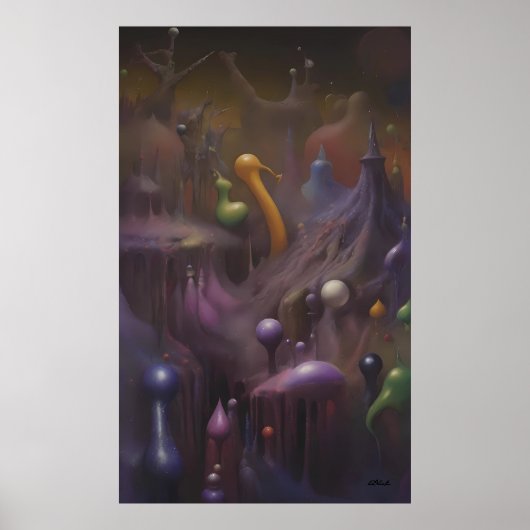 Blobular Report from Galactic Central Poster (Voorkant)