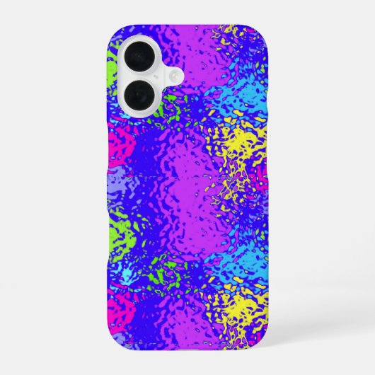 Blobules Onder Glas iPhone 16 Hoesje (Achterkant)