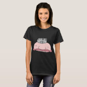 Blobvis en Kleine Kat T-shirt (Voorkant volledig)
