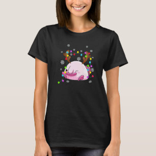 Blobvis met Kerst Rendier Gewei schattige Blob T-shirt