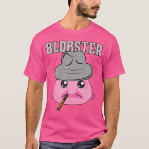 Blobvis Mobster Blobster Vis Fedora Hoed En Sigaar T-shirt