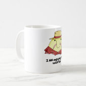 Blobvis op vakantie koffiemok (Voorkant links)