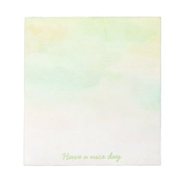 Bloc de notas acuarela tonos suaves notitieblok