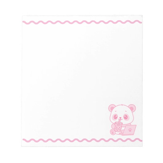 Bloc de Notas Cute Panda Notitieblok (Voorkant)