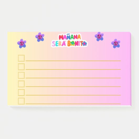 Bloc de notas Karol g Post-it® Notes (Voorkant)