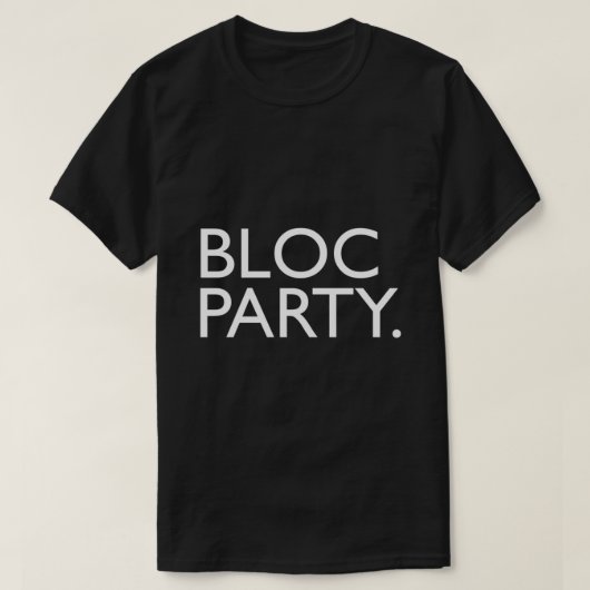 BLOC PARTY band logo white62.png T-shirt (Design voorkant)