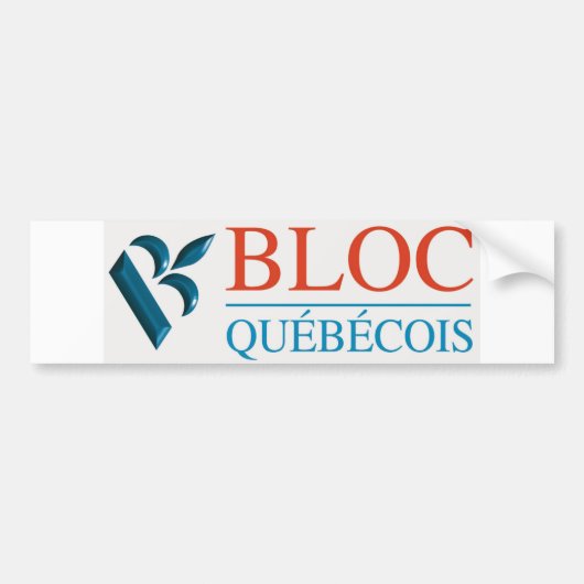 Bloc Québécois Logo Bumpersticker (Voorkant)