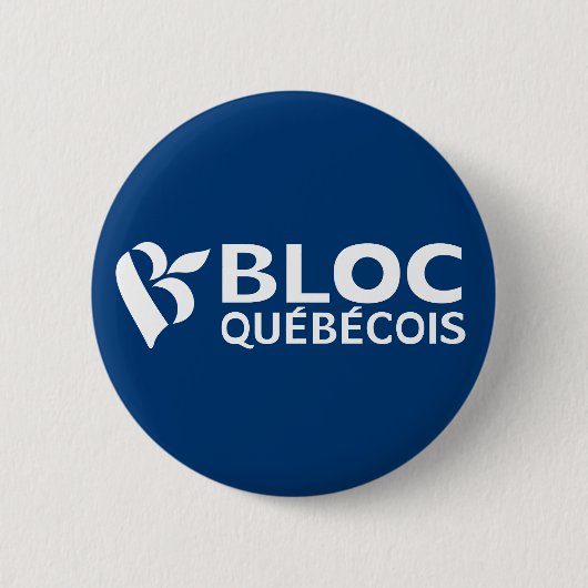 Bloc Québécois Ronde Button 5,7 Cm (Voorkant)