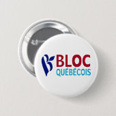 Bloc Quebecois Ronde Button 5,7 Cm (Voorkant /achterkant)