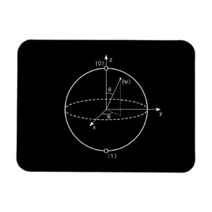 Bloch-bol   Kwantumbit (Qubit) Natuurkunde / Wisku Magneet