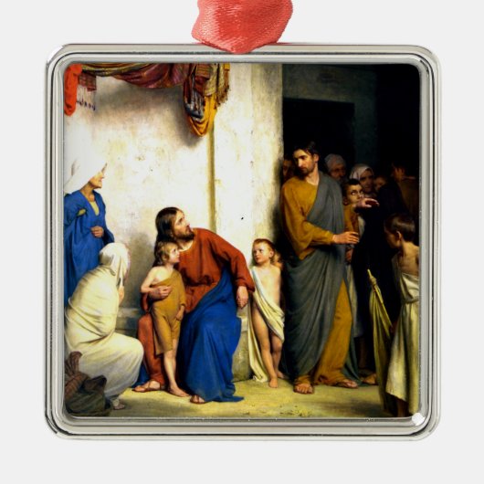 Bloch - Laat de kleine kinderen tot mij komen Metalen Ornament (Voorkant)