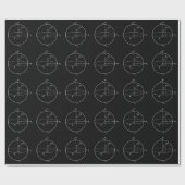 Bloch Sphere | Quantum Bit (Qubit) Natuurkunde/Wis Cadeaupapier (Vlak)