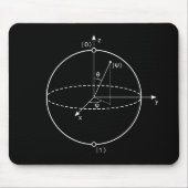 Bloch Sphere | Quantum Bit (Qubit) Natuurkunde/Wis Muismat (Voorkant)