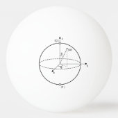 Bloch Sphere | Quantum Bit (Qubit) Natuurkunde/Wis Pingpongbal (Achterkant)