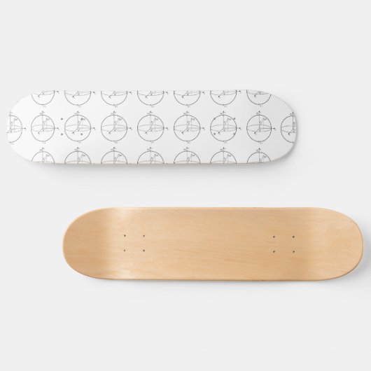 Bloch Sphere | Quantum Bit (Qubit) Natuurkunde/Wis Skateboard (Horizontaal)
