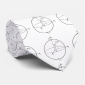 Bloch Sphere | Quantum Bit (Qubit) Natuurkunde/Wis Stropdas (Opgerold)