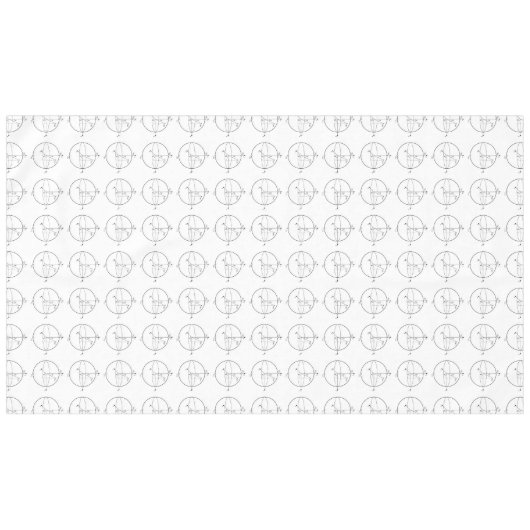 Bloch Sphere | Quantum Bit (Qubit) Natuurkunde/Wis Tafelkleed (Voorkant (Horizontaal))