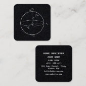 Bloch Sphere | Quantum Bit (Qubit) Physics / Math Vierkante Visitekaartje (Voorkant / Achterkant)