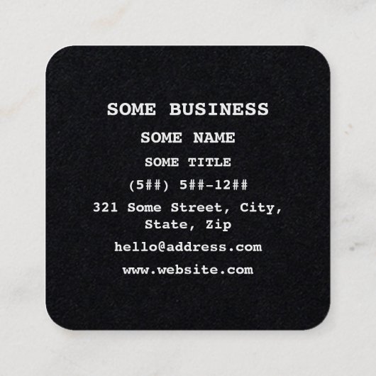 Bloch Sphere | Quantum Bit (Qubit) Physics / Math Vierkante Visitekaartje (Achterkant)