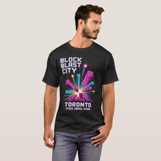 Block Blast City T-shirt (Voorkant volledig)
