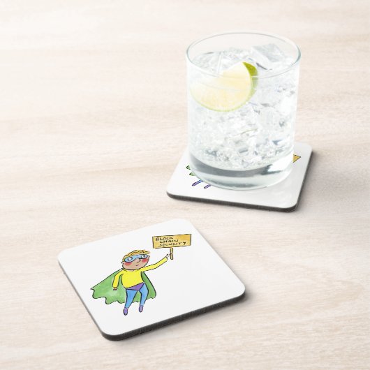 Block Chain Security Bier Onderzetter (Rechterzijde)