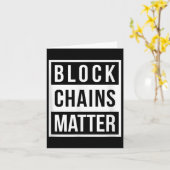 Block Chains - Grappige Blockchain Crypto Gift Kaart (Gele Bloem)