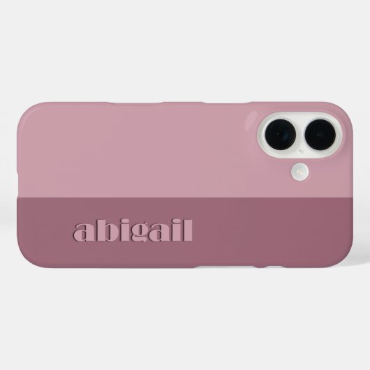 Block Colours With Personalization Case-Mate iPhone Case (Achterkant (horizontaal))