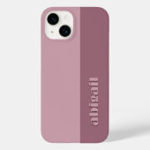 Block Colours With Personalization Case-Mate iPhone Case (Achterkant)
