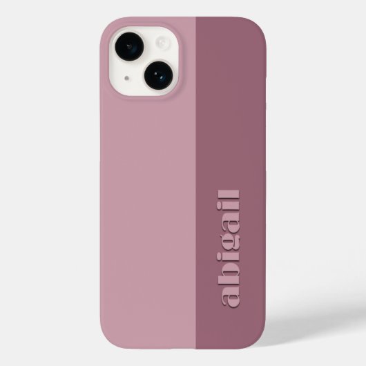 Block Colours With Personalization Case-Mate iPhone Case (Achterkant)