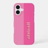 Block Colours With Personalization iPhone 16 Hoesje (Achterkant)
