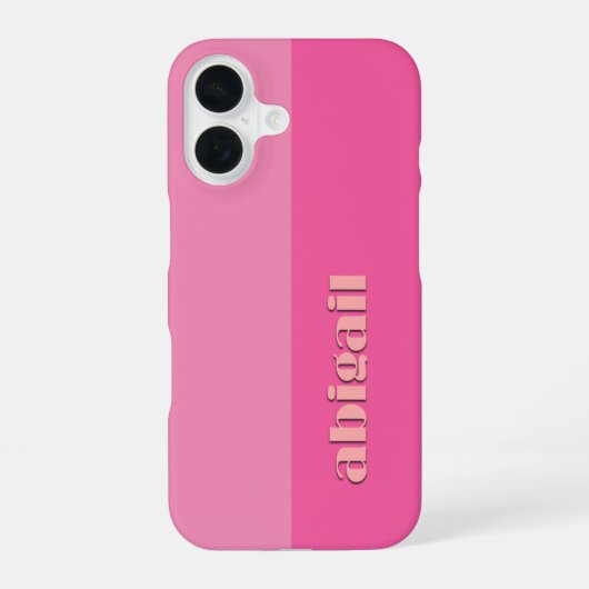 Block Colours With Personalization iPhone 16 Hoesje (Achterkant)