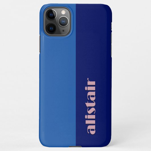 Block Colours With Personalization iPhone Hoesje (Achterkant)