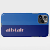 Block Colours With Personalization iPhone Hoesje (Achterkant horizontaal)