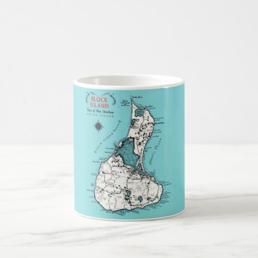 Block Island aangepaste Mok (Center)