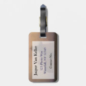 Block Island Bagagelabel (Achterkant verticaal)