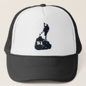Block Island BI Shape Trucker Pet (Voorkant)