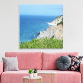 Block Island Bluffs - Block Island, Rhode Island Canvas Afdruk (Insitu (Woonkamer))