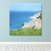 Block Island Bluffs - Block Island, Rhode Island Canvas Afdruk (Insitu (Houten vloer))