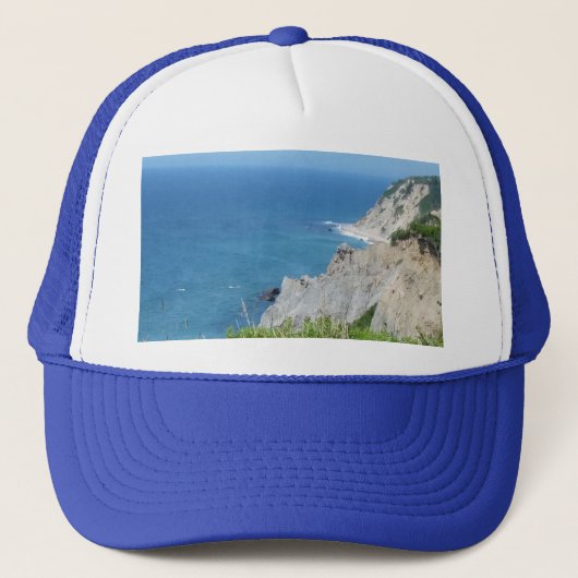 Block Island Bluffs - Block Island, Rhode Island Trucker Pet (Voorkant)