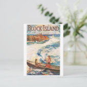 Block Island Briefkaart (Staand voorkant)