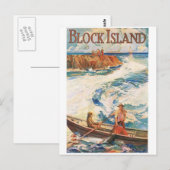 Block Island Briefkaart (Voorkant / Achterkant)