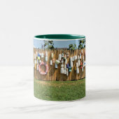 Block Island Buoys Tweekleurige Koffiemok (Center)