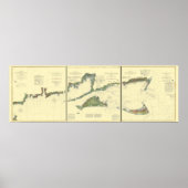 Block Island, Buzzard Bay, Nantucket and Martha's Poster (Voorkant)