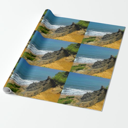 Block Island Corn Cove Cadeaupapier (Uitgerold)